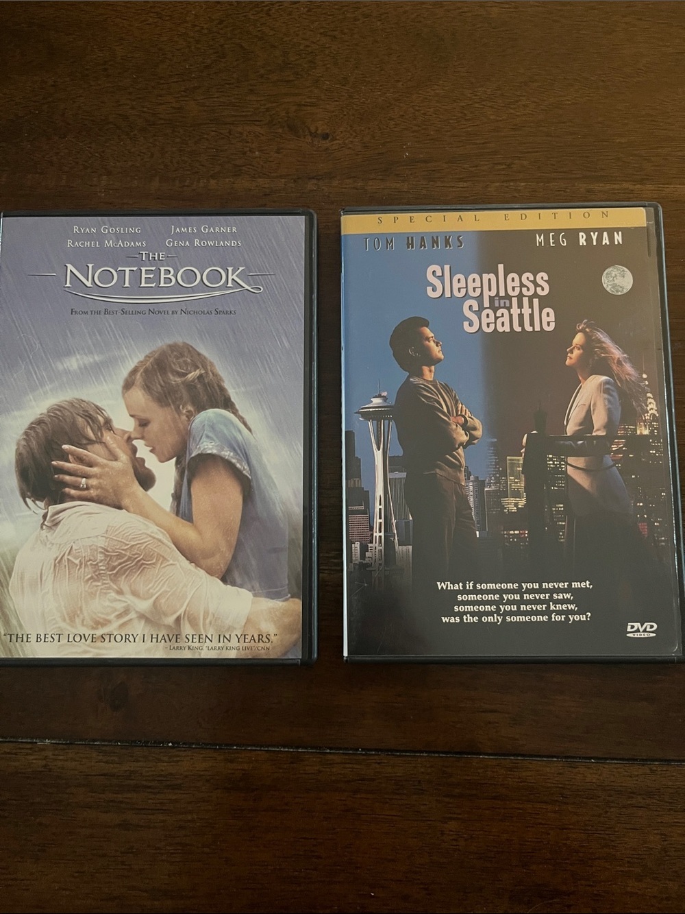 Romantic Comedy DVD Bundle The Notebook & Sleepless in Seattle